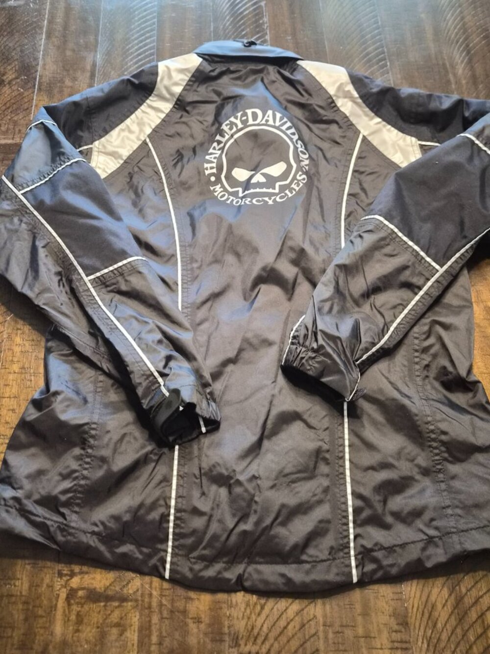 Harley-Davidson Men’s Willie G Skull Rain Jacket Size Medium Black Biker
